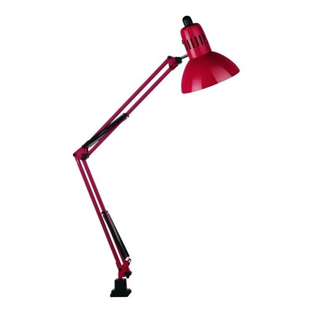 Lite Source Black Functional Clamp On Lamp From The Swing Arm Collection LS-105RED